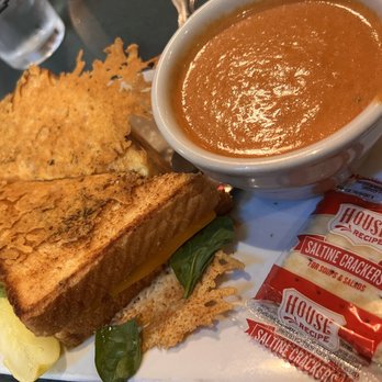 Deep Water Grille - Parmesan Crusted Grilled Cheese with Tomato Basil Soup ($12) - Seafood Near Me - Ashland, Wisconsin