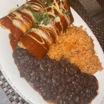 Mojave - Steak Enchiladas , Spanish rice, and black beans w/ cilantro - Latin American Near Me - Sandy Springs, Georgia