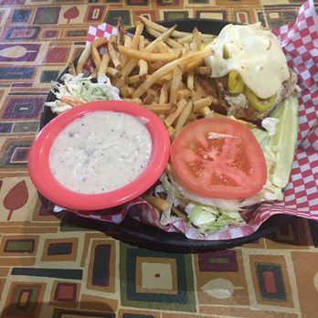 Josie's - Zesty Chicken Sandwich w/ fries and cup of gravy for dipping!! You can thank me later. - American Near Me - Lexington, Kentucky Josie's - Zesty Chicken Sandwich w/ fries and cup of gravy for dipping!! You can thank me later. - American Near Me - Lexington, Kentucky