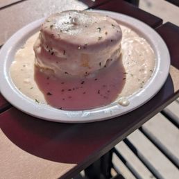 Biscuit and gravy Biscuit and gravy