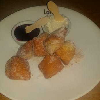 Lola - Mini donuts with vanilla marscapone and boysenberry jam. MUST GET THIS!! - Greek Near Me - Seattle, Washington