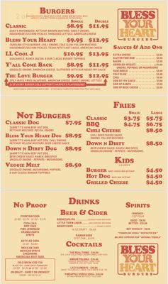 Menu photo 2 Bless Your Heart Burgers Vancouver, WA