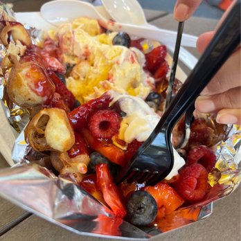 The Colorful Cookery - Whipped and Berries Bubble Waffle - Pizza Near Me - Berlin , Ohio The Colorful Cookery - Whipped and Berries Bubble Waffle - Pizza Near Me - Berlin , Ohio