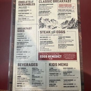 Highlander - Menu 3-1-26 - Bars Near Me - Ashford, Washington Highlander - Menu 3-1-26 - Bars Near Me - Ashford, Washington