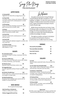 Menu photo 2 Song Phi Nong Houma, LA Menu photo 2 Song Phi Nong Houma, LA