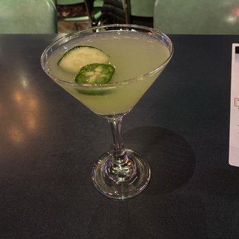 Crabtown - Spicy Threat - Loyal Gin, cucumber, jalapeño, lime, and simple syrup - Seafood Near Me - Oklahoma City, Oklahoma