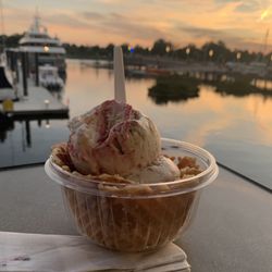Kilwins Ice Cream - Chocolate - Fudge - Ice cream with sunset
