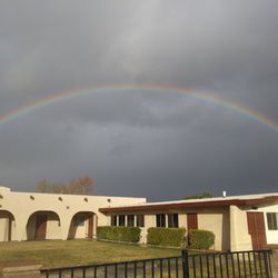 Westside Christian School - God's promise evident in the sky over the chapel at WCS