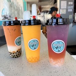 Thai Tea, mango slushie & Sunrise Galaxy