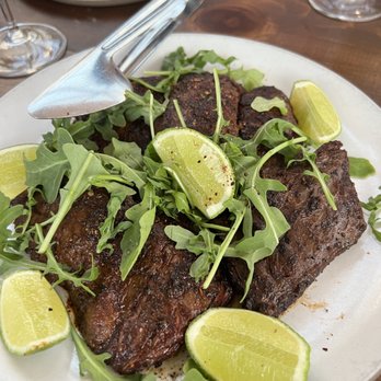 Manuela - Grilled Grass-Fed Skirt Steak - New American Near Me - Los Angeles, California Manuela - Grilled Grass-Fed Skirt Steak - New American Near Me - Los Angeles, California