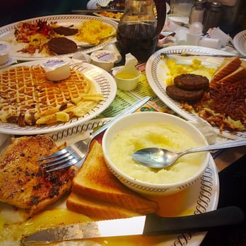 Waffle House - Very crowded but good customer service & great food! The grilled chicken was awesome - Breakfast & Brunch Near Me - Memphis, Tennessee