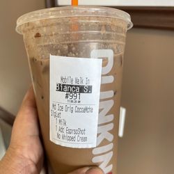 Dunkin' - Signature Iced Latte cocamocha