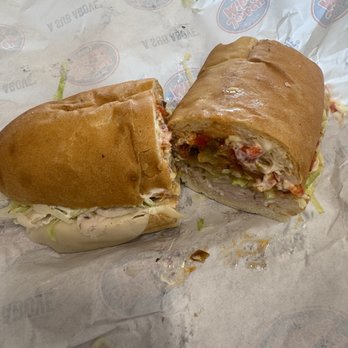 Jersey Mike's Subs - #7 Turkey and Provolone. Waaaaaay to much Hot Chopped Pepper Relish - Fast Food Near Me - Torrington, Connecticut Jersey Mike's Subs - #7 Turkey and Provolone. Waaaaaay to much Hot Chopped Pepper Relish - Fast Food Near Me - Torrington, Connecticut
