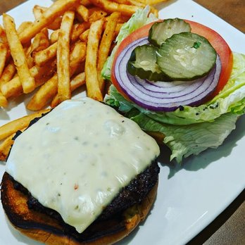 Sizzler - Classic burger with pepper jack cheese, fries were so yummy! - Seafood Near Me - Ontario, California Sizzler - Classic burger with pepper jack cheese, fries were so yummy! - Seafood Near Me - Ontario, California