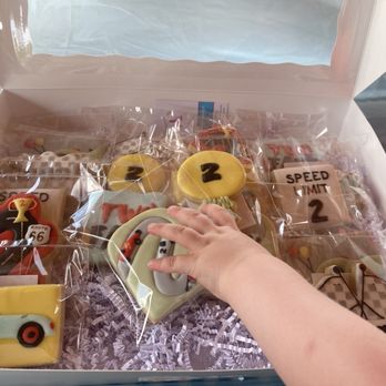 All Buttered Up Bakery - "Two fast too curious" themed birthday cookies - Desserts Near Me