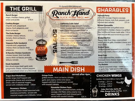 Menu photo 7 Ranch Hand Hughson, CA