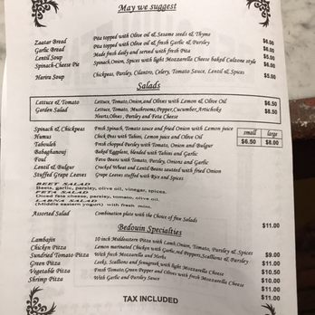 Bedouin Tent - Menu - Middle Eastern Near Me - Brooklyn, New York