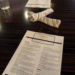Menu and table