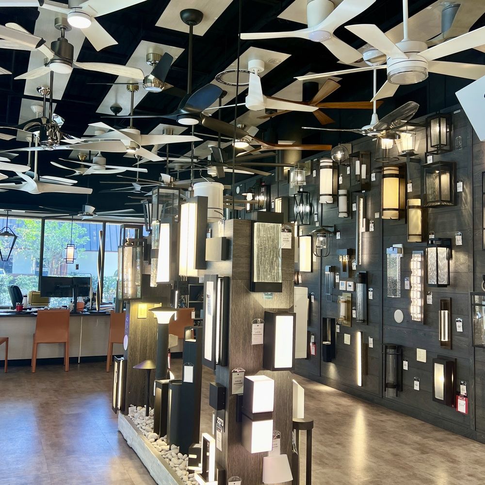 LBU Lighting - Ceiling fans are on display - Lighting Stores Near Me - Boca Raton, Florida