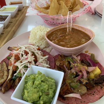 Taquero Mucho - tacos de pollo asado & adobada with charro beans and rice ! - Mexican Near Me - Austin, Texas Taquero Mucho - tacos de pollo asado & adobada with charro beans and rice ! - Mexican Near Me - Austin, Texas