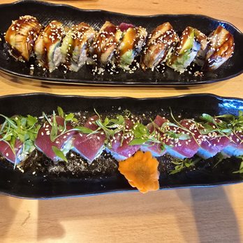 Cavi Sushi - Dragon roll and Lavi roll. So delicious and fresh - Sushi Bars Near Me - Glendale, California
