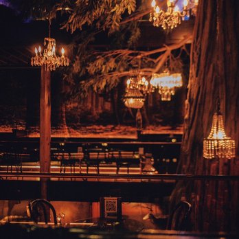 Clifton's Republic - chandeliers hanging from a tree - Bars Near Me - Los Angeles, California Clifton's Republic - chandeliers hanging from a tree - Bars Near Me - Los Angeles, California