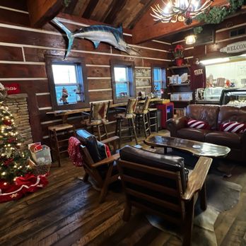 Trek Coffee Co. - Service counter, comfy seating and beautiful decor. - Coffee Roasteries Near Me - Washington, Oklahoma