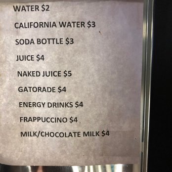 Donner Ski Ranch - Menu prices for beverages --- careful, hot chocolate is REALLY HOT - Ski Resorts Near Me - Norden, California