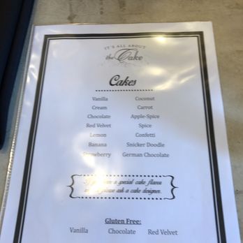 It's All About The Cake - Cake flavors - Bakeries Near Me - Dana Point, California It's All About The Cake - Cake flavors - Bakeries Near Me - Dana Point, California