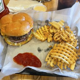Better Burger with waffle fries