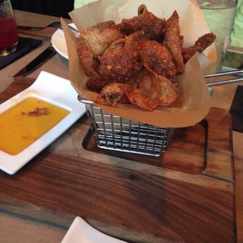 Carson Kitchen - Chicken skins with honey - New American Near Me - Las Vegas, Nevada