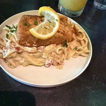 Urban Vegan Kitchen - Luca Brasi Oshi Salmon Pasta - Vegan Near Me - New York, New York