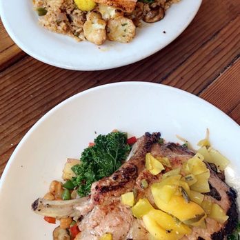 The Hideout Kitchen - Pork Chop and Blackened Salmon - New American Near Me - Lafayette, California The Hideout Kitchen - Pork Chop and Blackened Salmon - New American Near Me - Lafayette, California