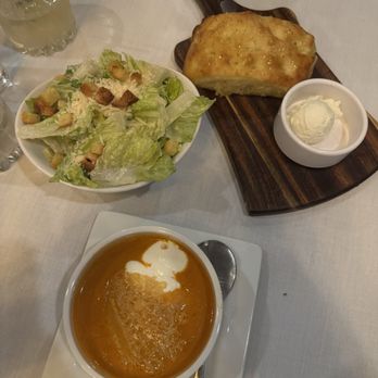 Pasta Amore - Bread, Caesar Salad, Valentine's Day bisque soup - Italian Near Me - Omaha, Nebraska