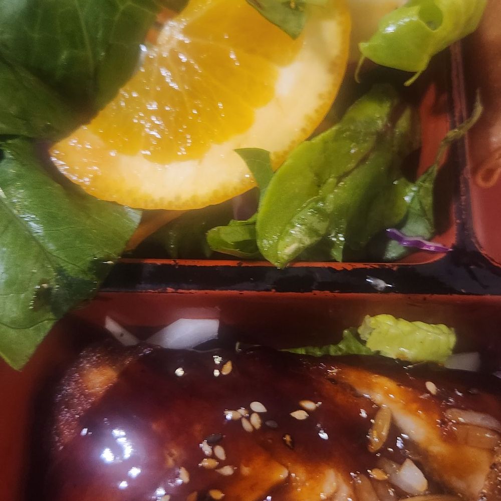Sushiya - Salmon teriyaki bento dinner box was excellent! - Sushi Bars Near Me - San Dimas, California Sushiya - Salmon teriyaki bento dinner box was excellent! - Sushi Bars Near Me - San Dimas, California