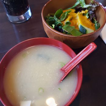 Sushi Ren - Miso soup and side salad - Japanese Near Me - New York, New York Sushi Ren - Miso soup and side salad - Japanese Near Me - New York, New York