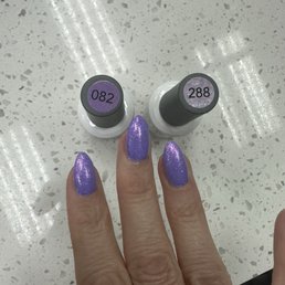 (Mom's nails), beautiful custom color combo done by Billy (Mom's nails), beautiful custom color combo done by Billy