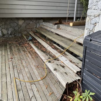 Microworks Handyman - Rotten exterior stairs rebuilt in Vancouver using pressure-treated lumber and fir treads, sealed with urethane for lasting protection. - Handyman Near Me - North Vancouver, British Columbia Microworks Handyman - Rotten exterior stairs rebuilt in Vancouver using pressure-treated lumber and fir treads, sealed with urethane for lasting protection. - Handyman Near Me - North Vancouver, British Columbia