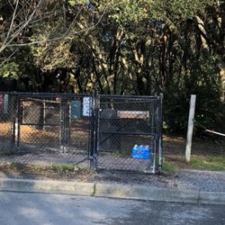 Villa Dog Park - Entry - double-gate