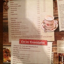 Stubencafè Zum Giggerer - Kaffee- und Teekarte