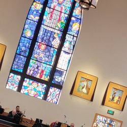 American Martyrs Church & Rectory - Today's violinist for St. Paddy's day...wow. He's awesome! And Micah, the singer...he's a delight.