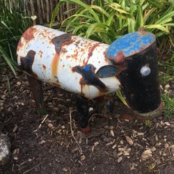 Apostle Whey Cheese - Garden artwork throughout
