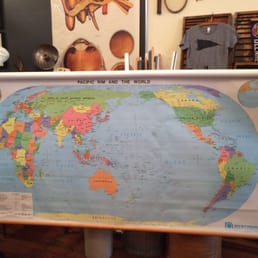 World map...