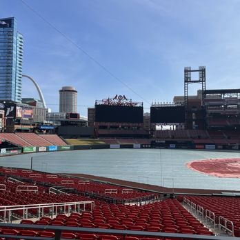 Busch Stadium - View from waiting area for tour to begin. - Stadiums & Arenas Near Me - Saint Louis, Missouri