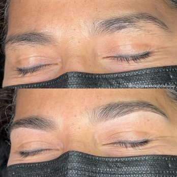 Imperfectscape Studio - All Better Brows - Before and After Brow Waxing and shaping by Trisha Kwan - Eyebrow Services Near Me - Temple City, California