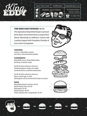 Menu photo 8 The King Eddy Ottawa, ON Menu photo 8 The King Eddy Ottawa, ON