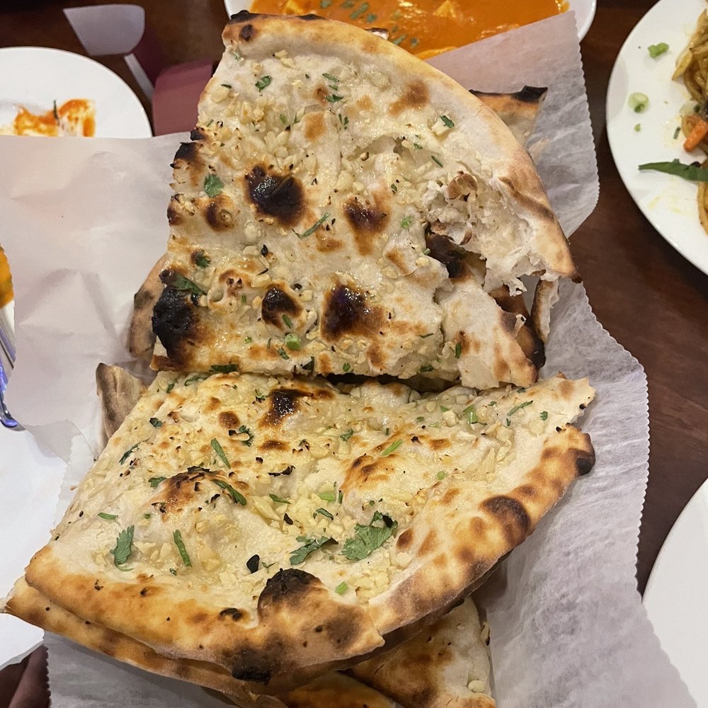 Kantipur Cafe - Garlic Naan - Indian Near Me - Cambridge, Massachusetts