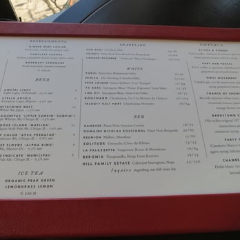 NoMI - Drink menu, circa Feb 2015 - Bars Near Me - Chicago, Illinois NoMI - Drink menu, circa Feb 2015 - Bars Near Me - Chicago, Illinois