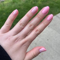 The Polish Studio - Pink gel nails and half French