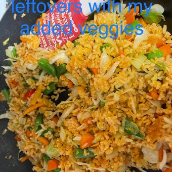 Renoo's Thai Time - My vibrant veggies added to the leftovers from the restaurant. - Thai Near Me - Las Cruces, New Mexico